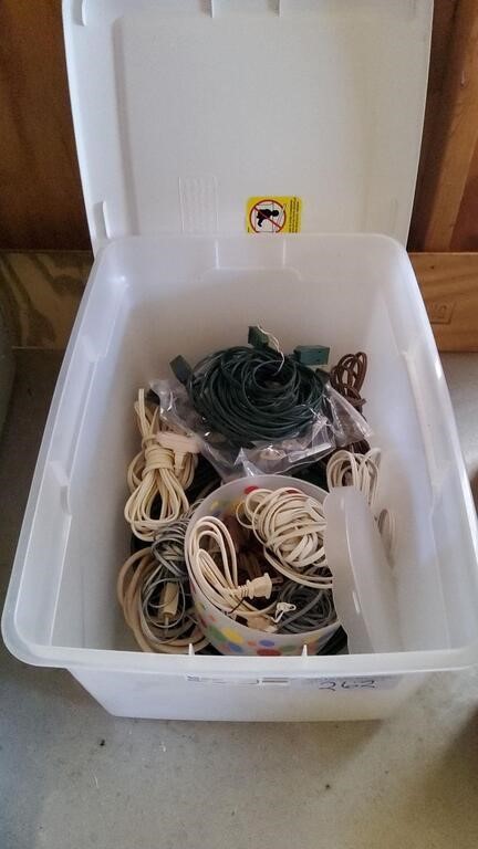 Tote of Extenstion Cords