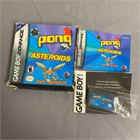 Nintendo GBA Pong/Asteroids/Yars Revenge in Box
