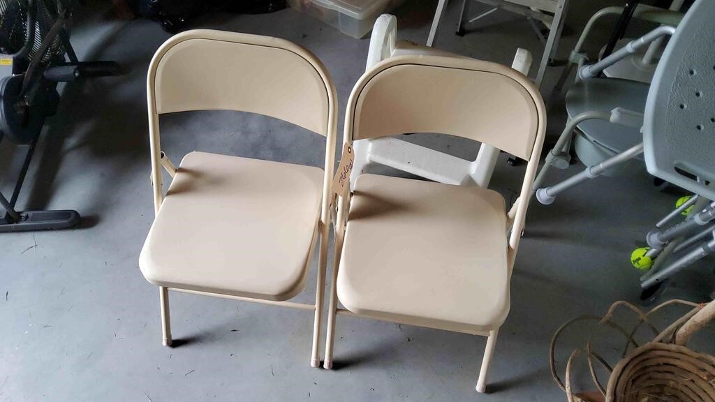 2 Metal Chairs