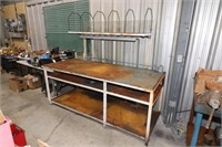 Metal Work Table w/Built In Electrical & Light