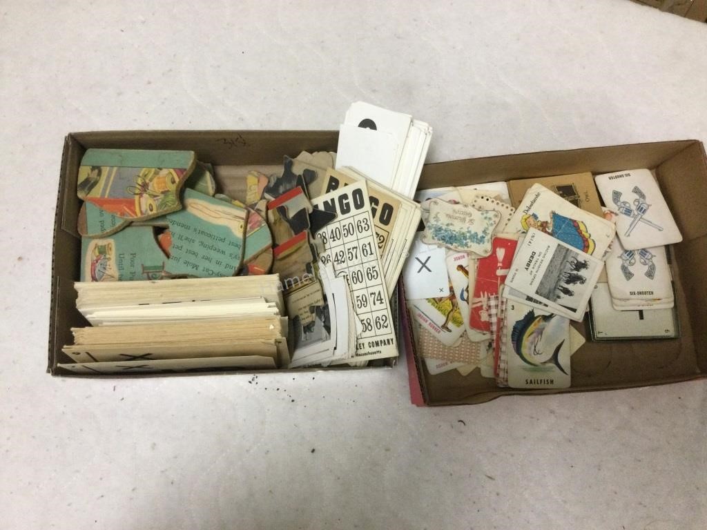 Vintage cards flashcards bingo cards