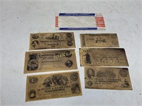 REPLICAS OF CONFEDERATE CURRENCY