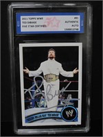 2011 TOPPS WWE TED DIBIASE AUTOGRAPH FSG
