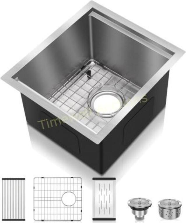 Bar Sink Undermount  15x17x10 Stainless Steel