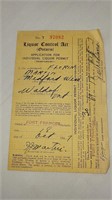 1947 liquor temperary license Medford Wis.