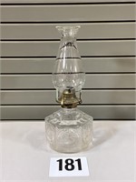 6 Sided Vintage Decor Glass Oil Lamp