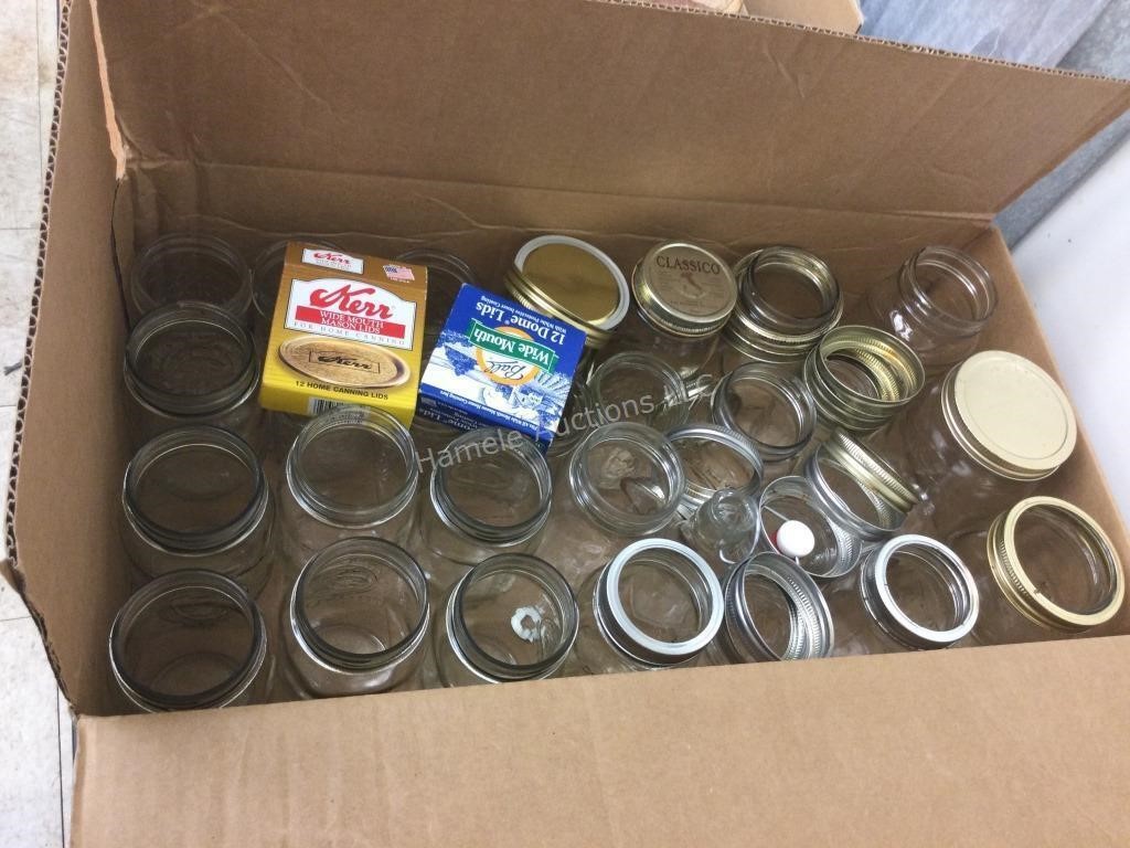 Box of jars and lids