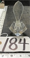 Ground Top Lid Glass Perfume Bottle