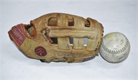 Rawlings Softball  Baseball Glove + Ball