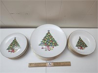 Jamestown China Christmas Plates
