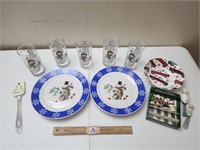 Snowman Plates, Cups, & Other Christmas Dishes