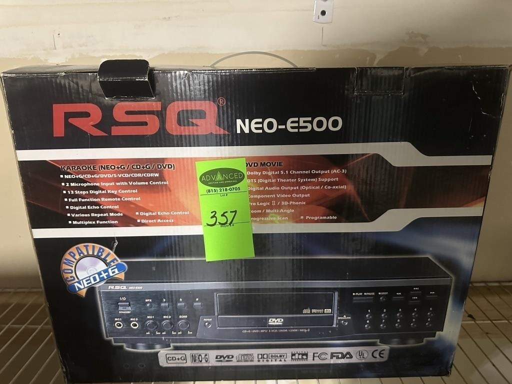 RSQ  NEO-E500 Karaoke/DVD Movie System
