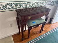 Hallway table and stool