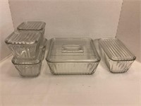 Anchor Hocking Bake N Keep Glass Canisters