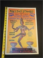 Concert poster, The Rolling Stones