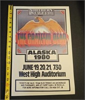 Concert poster, Grateful dead