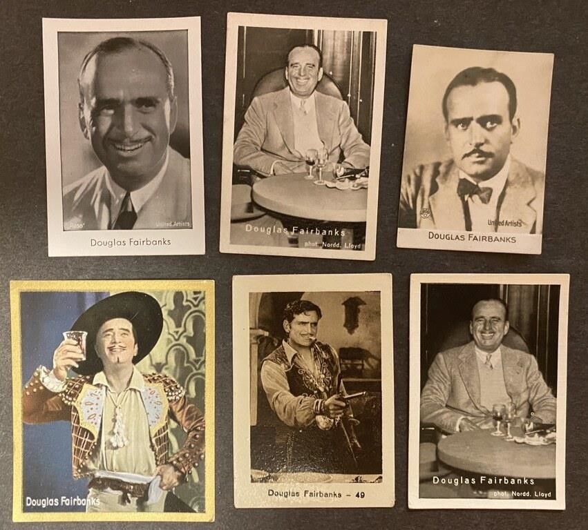 DOUGLAS FAIRBANKS : 12 x Antique German Cards