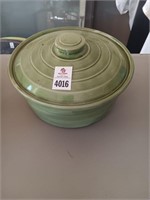 Stoneware covered bowl U.S.A.