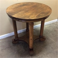 ANTIQUE ROUND END TABLE