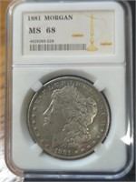 Slabbed 1881 CC Morgan dollar token