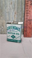 Greendale Motor Oil 2 gallon can