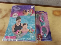 NEW Disney Princess Pool Floaties & Goggles Kids
