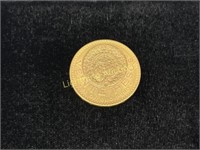 1918 MEXICO VEINTE PESOS GOLD COIN