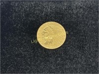 1909 U.S. INDIAN HEAD $5 GOLD COIN