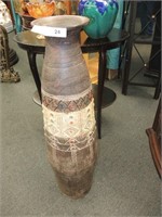 HEAVY ARTISAN FLOOR VASE