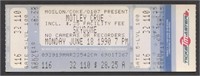 Motley Crue Unused Concert Ticket Stub