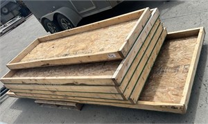 Pallet w/Four, 4FT x 8FT Aspenite OSB Wall Pieces