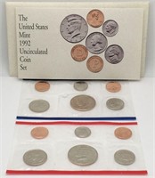 1992 Uncirculated U. S. Mint Coin Set