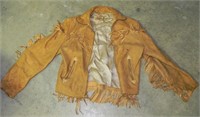 1950's Roy Rogers Boys Leather Fringed Jacket