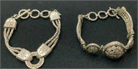 2 sarda sterling silver bracelets