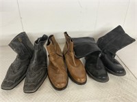 3 PAIRS OF BOOTS
