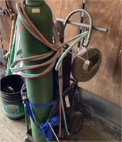 Complete acetylene set tanks, cart, hoses,