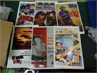 Lot Of Six John Wayne Retro Reprint Movie Posters