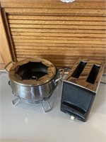 CUISINART FONDUE PAN AND TOASTER