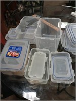 10 Lock & Lock Tupperware containers various