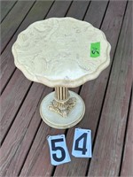 marble top table 16”x18”