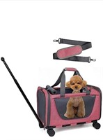 New Pet Carrier with Wheels for Cat Dog,