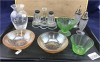 Vntg Glass S & P Sets & Depression Glass