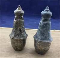 Vintage Sterling Weighted Salt & Pepper Set