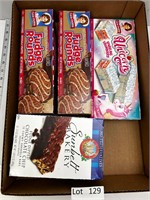 Lot of Little Debbie's Snack Cakes