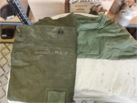 2 Vintage Military Bags, 1 is Canvas