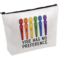 Vibe Has No Preference Rainbow Cosmetic Bag
