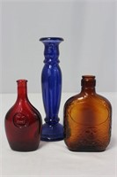 3 pc Colored Glass Collection