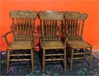 Victorian Pressed Back Dining Chairs