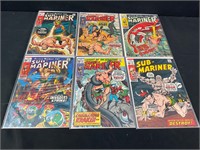 6 Vintage Sub-Mariner Comic Books