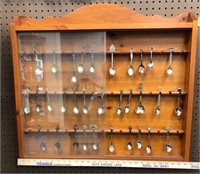Spoon Rack With Collectible Spoons